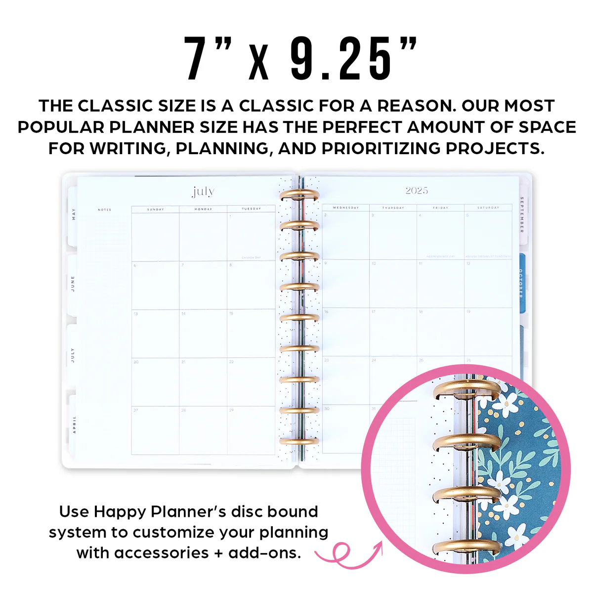 Undated Cat Coq x Happy Planner Retro Sunset Planner - Classic Dashboard Layout - 12 Months - Image 8