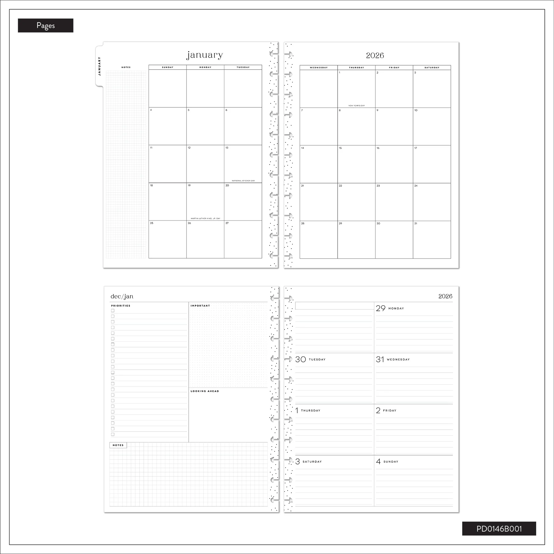 2026 Ink & Ivy Customizable Planner - Big Dashboard Layout - 12 Months - Image 20