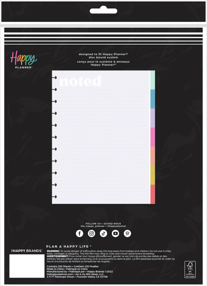 Happy Brights - Block Notepad - Big - 100 Sheets - Image 6