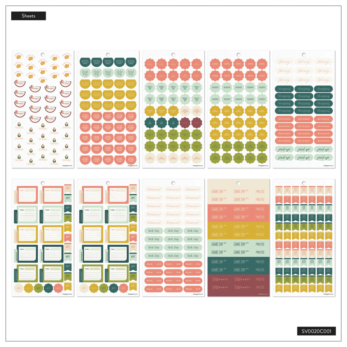 Pastel Canvas Parenting - Value Pack Stickers - Image 9