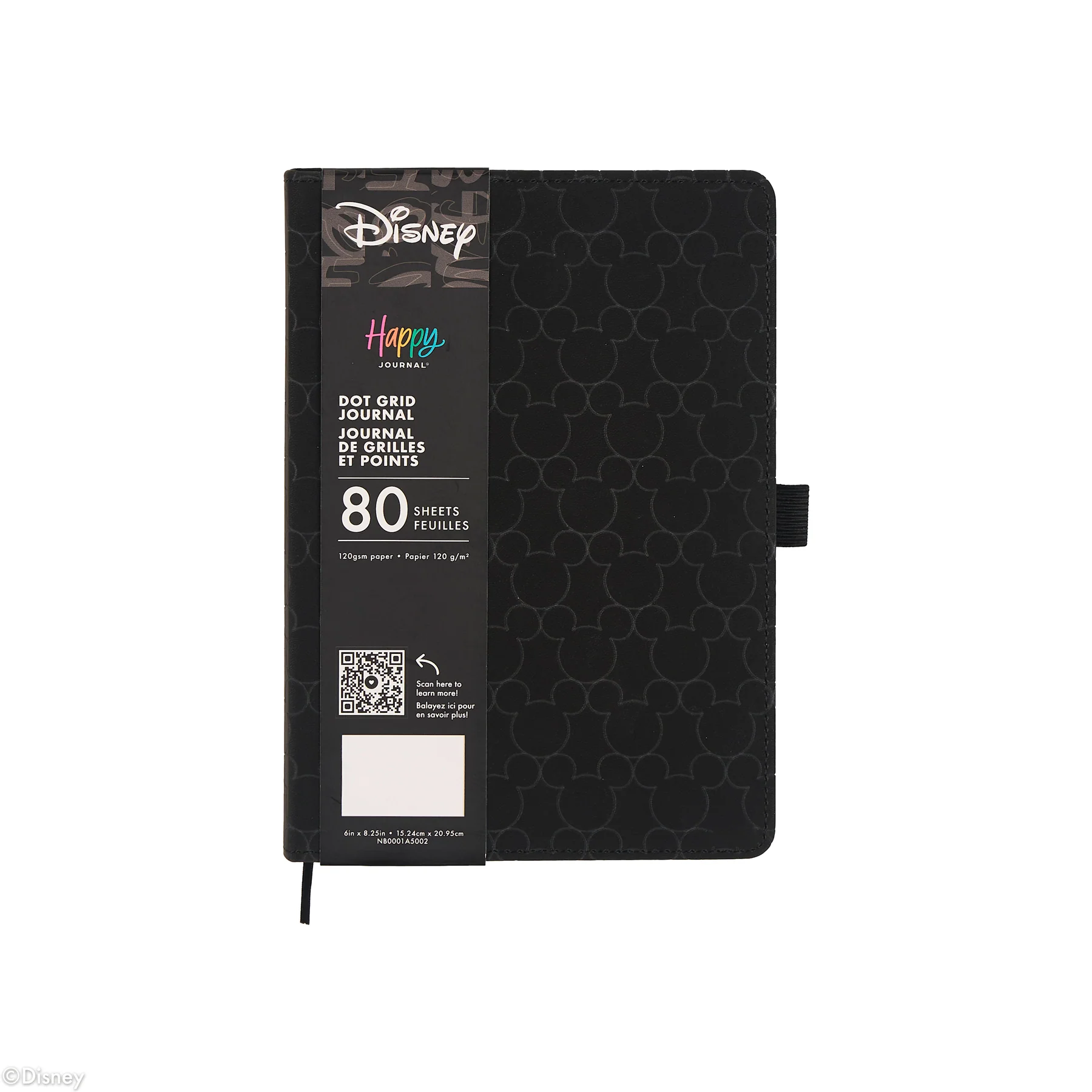 Premium Disney Mickey Mouse - Obsidian - Dot Grid Book Bound Journal - 80 Sheets - Image 2