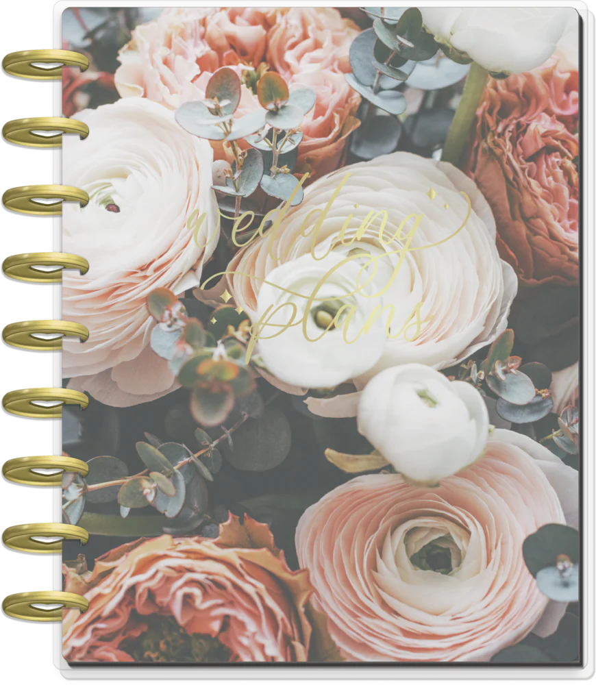 Undated Wedding Plans Happy Planner - Classic Wedding Organizer Layout - 12 Months